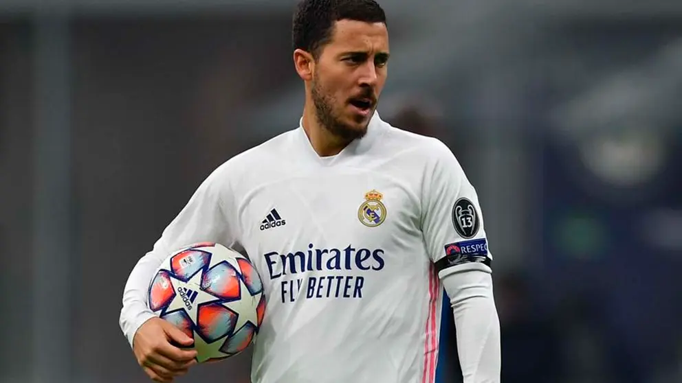 Eden Hazard con el Real Madrid