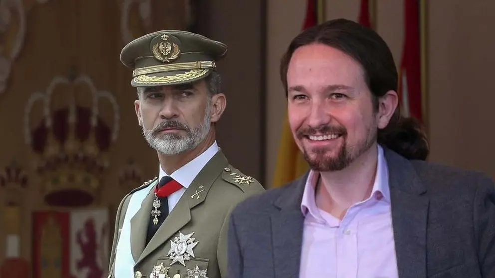 Pablo Iglesias y Felipe VI