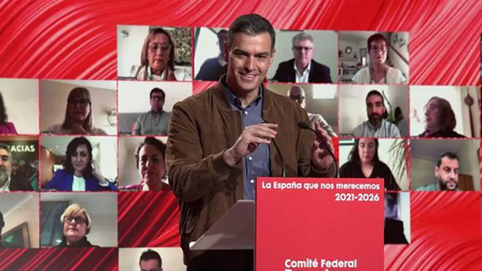 Pedro S&aacute;nchez durante el Comit&eacute; Federal del PSOE