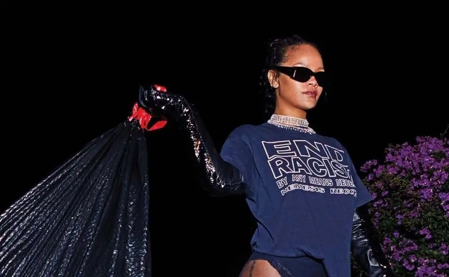 Rihanna bolsas basura