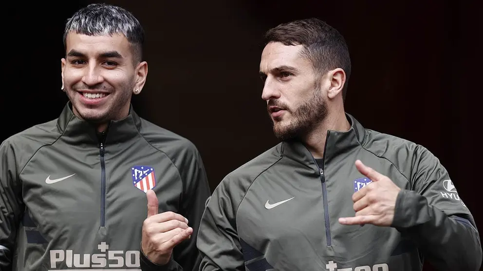 Koke y Correa, jugadores del Atl&eacute;tico de Madrid