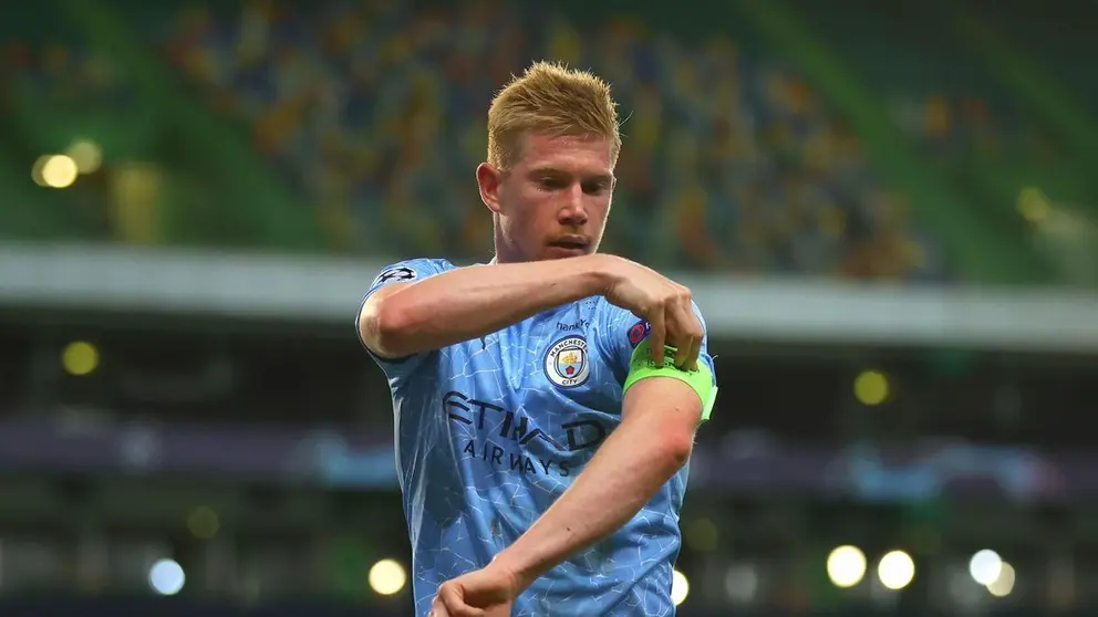 Kevin de Bruyne en un partido de Champions League 