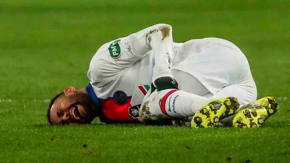 Lesi&oacute;n de Neymar Jr 