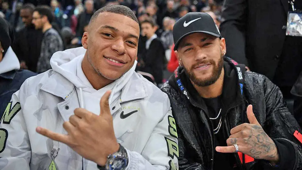 Kylian Mbapp&eacute; y Neymar Jr.