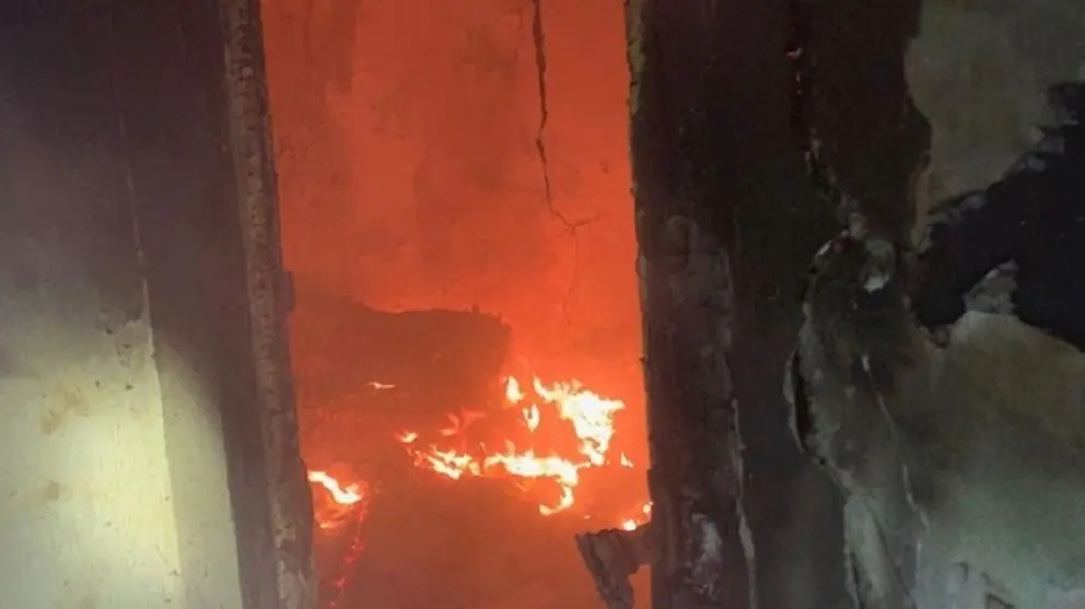 Incendio en una vivienda