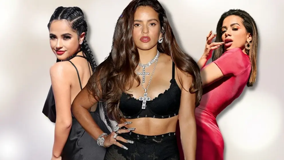 Rosal&iacute;a, Becky G y Anitta / El Mira