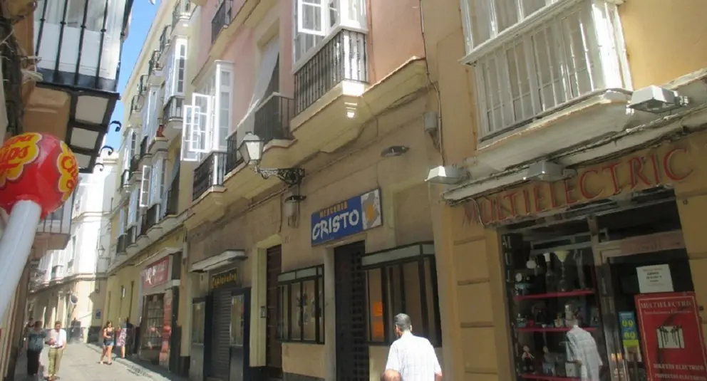 La calle Hospital de Mujeres de C&aacute;diz