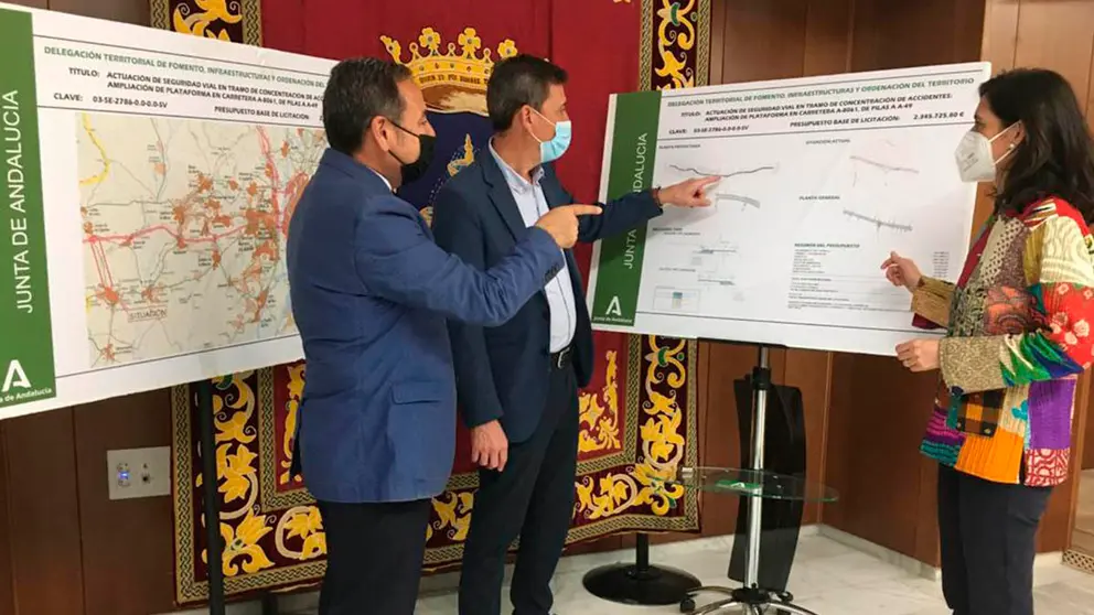 La Junta de Andaluc&iacute;a presenta la mejora en la carretera Pilas (Sevilla)