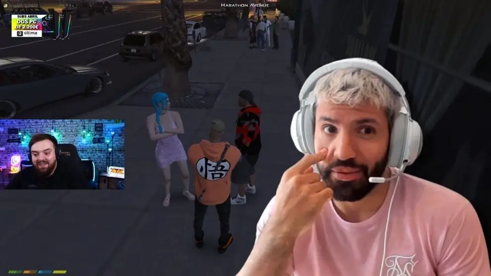 Ibai Llanos y el Kun Ag&uuml;ero en Marbella Vice