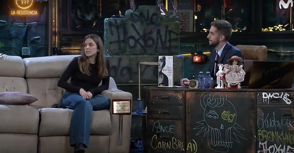 Marina Salas y David Broncano en La Resistencia