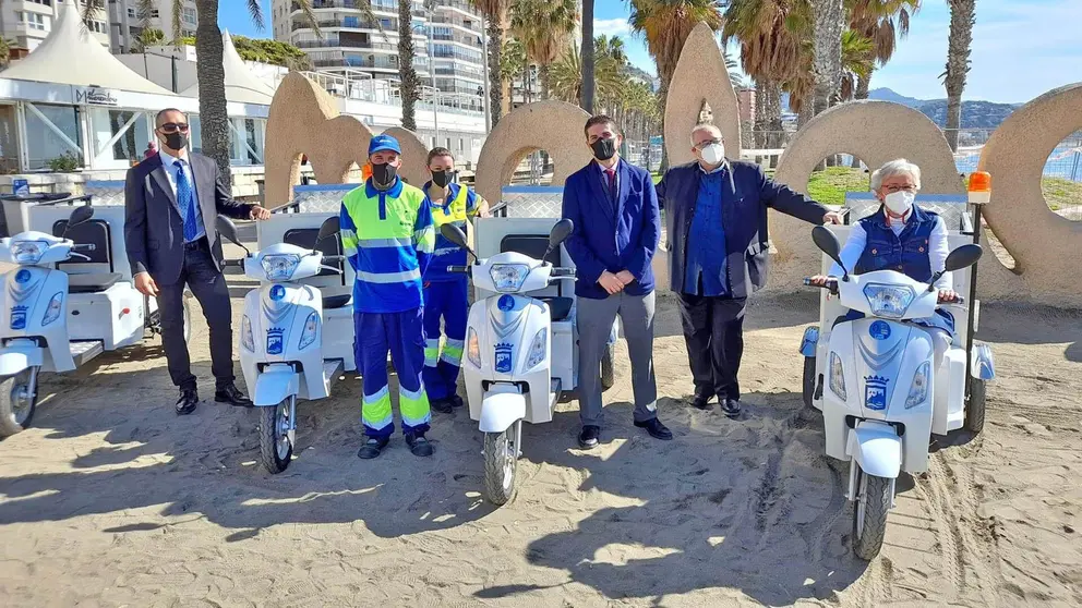 Veh&iacute;culos de limpieza para las playas de M&aacute;laga