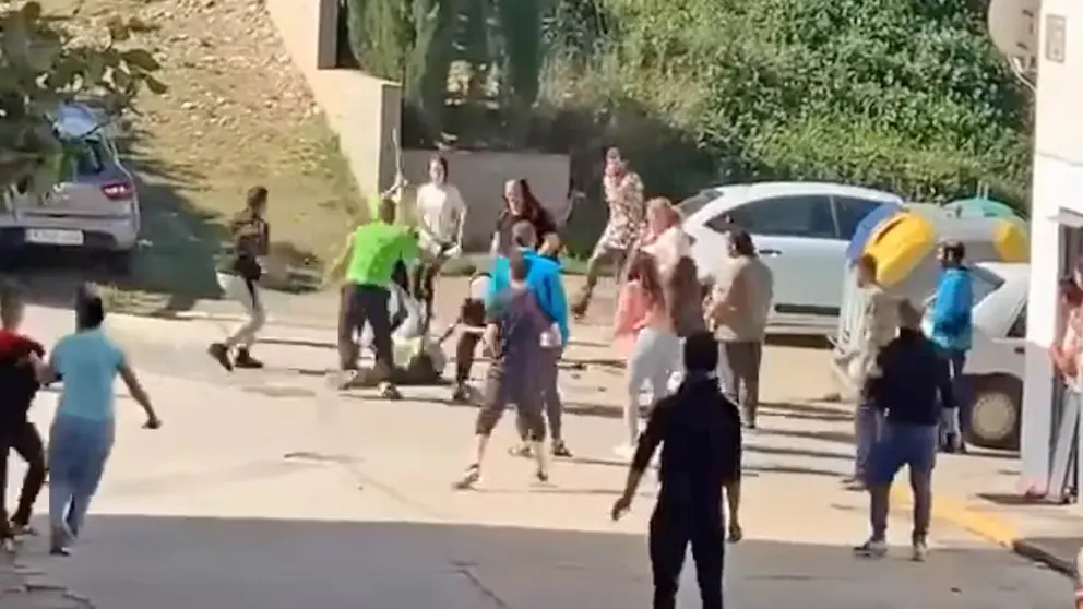 Pelea multitudinaria en Nerva,- Huelva