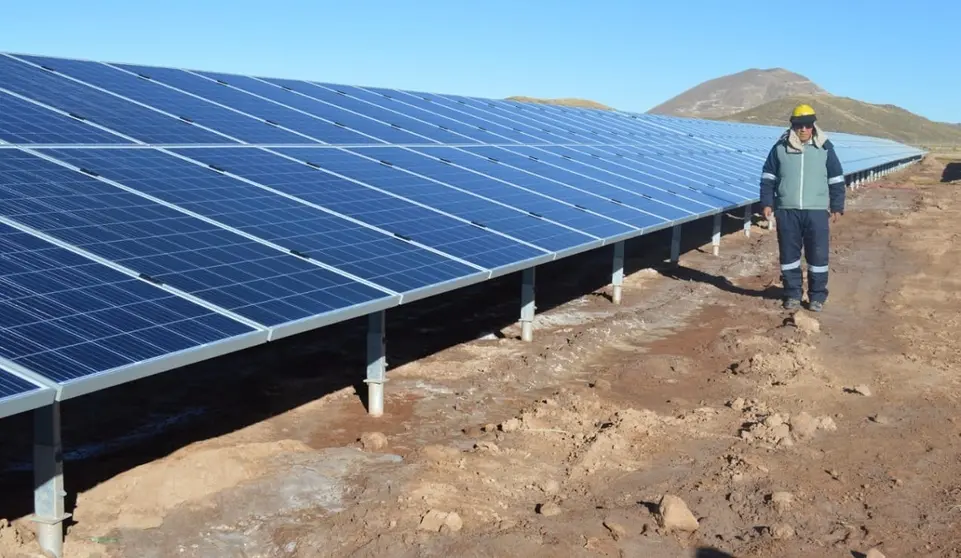 Imagen de una planta fotovoltaica