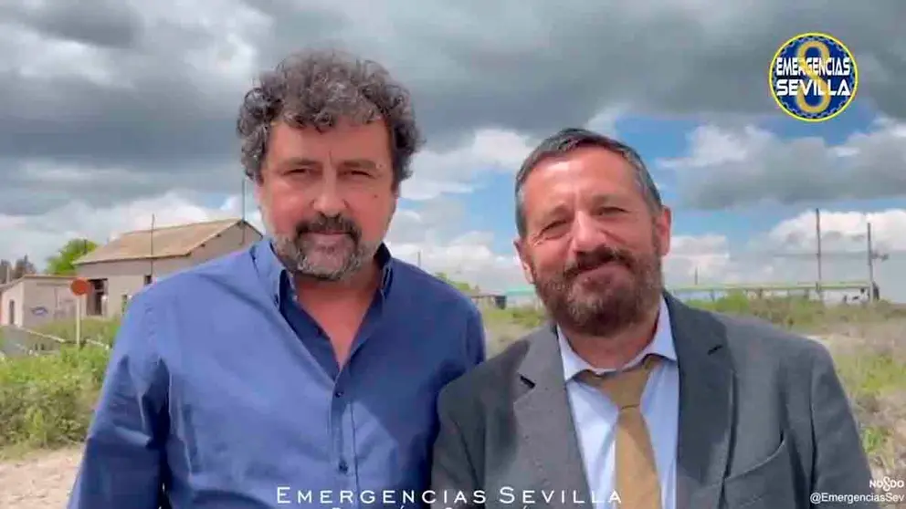 Paco Tous y Pep&oacute;n D&iacute;az en colaboraci&oacute;n con la Polic&iacute;a Local de Sevilla