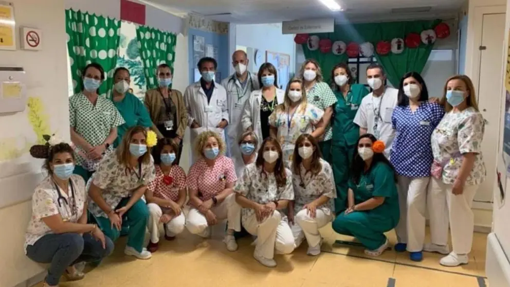 Profesionales de la Unidad de Pediatr&iacute;a del Hospital de Jerez