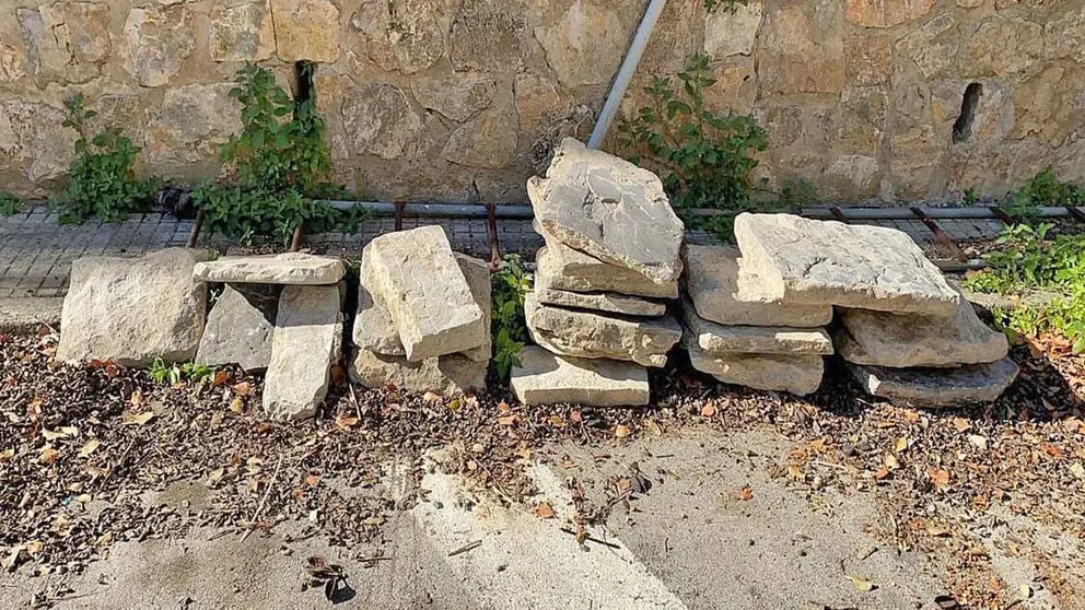 Losas robadas de las calles del centro de Jerez | Polic&iacute;a Local de Jerez