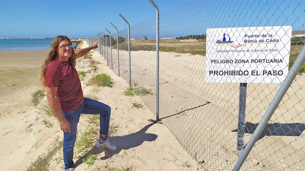 Pacopelo denuncia que el vallado del espig&oacute;n de Valdelagrana no tiene licencia 