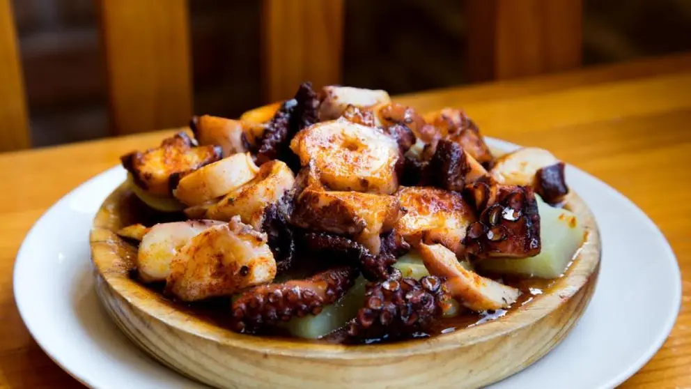 Una raci&oacute;n de pulpo