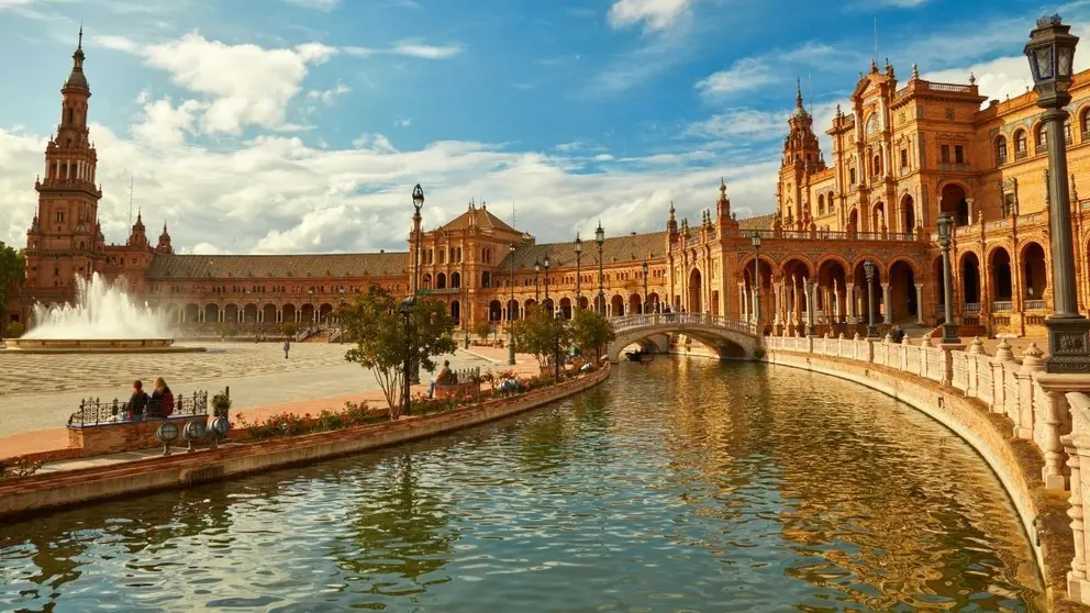 Plaza de Espa&ntilde;a en Sevilla