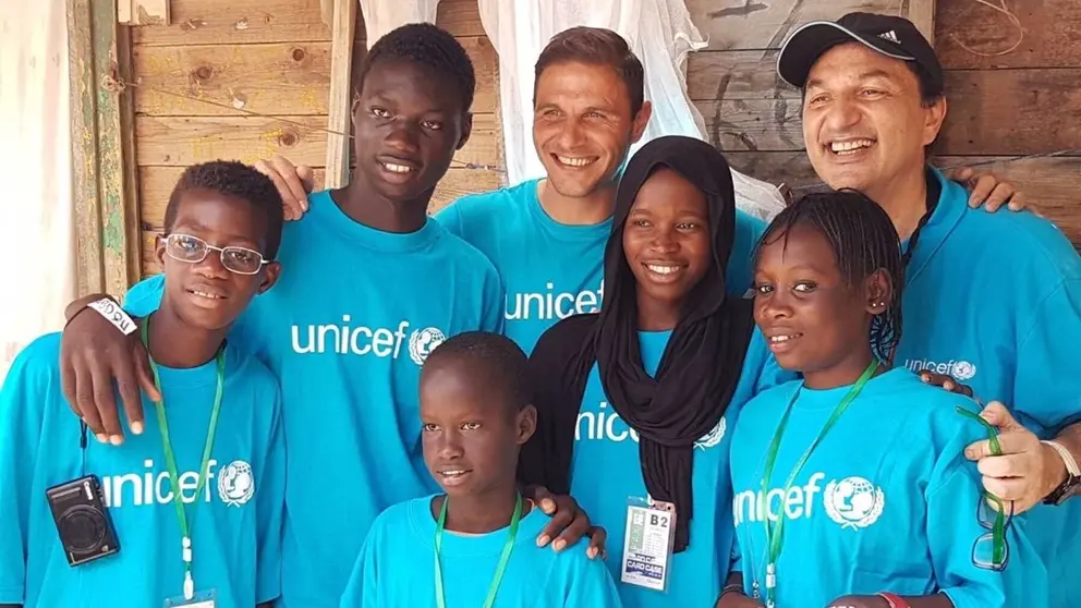 Joaqu&iacute;n S&aacute;nchez con Unicef