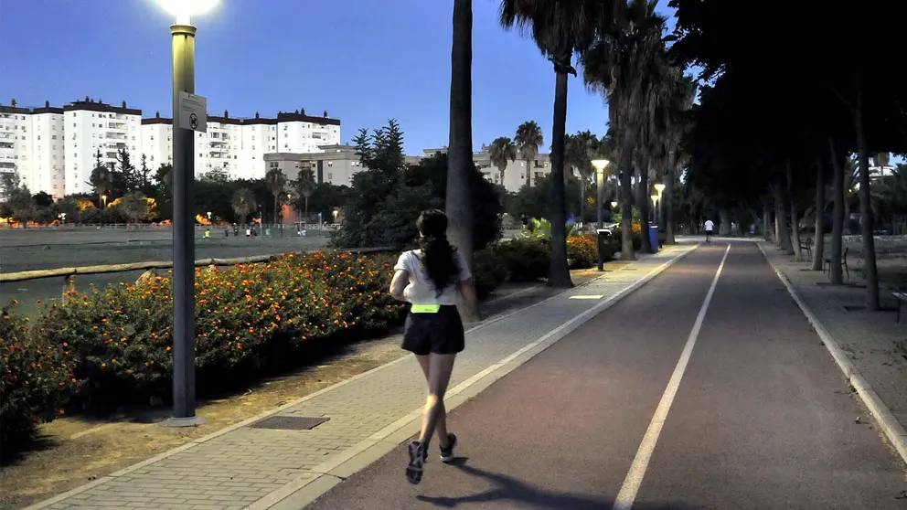 Nueva iluminaci&oacute;n en Chap&iacute;n (Jerez)