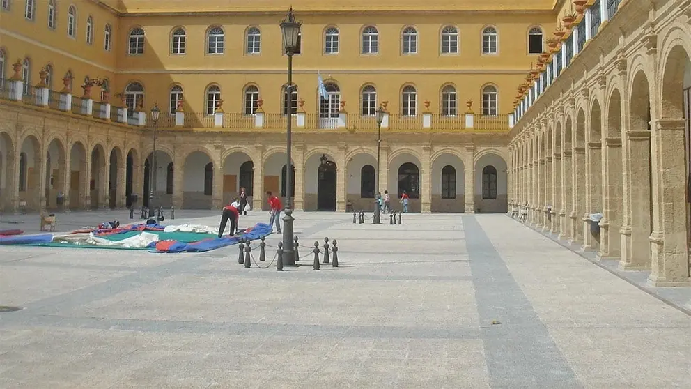 Patio del colegio San Luis Gonzaga