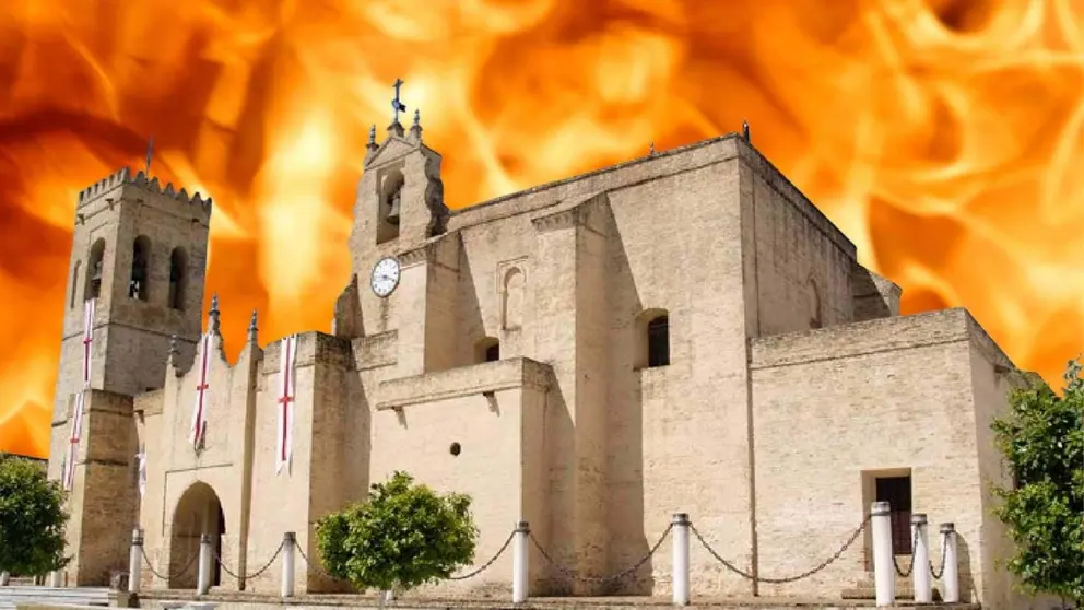 Un incendio forestal prende en llamas un paraje de Villalba del Alcor