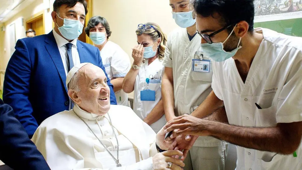 Papa Francisco en el hospital
