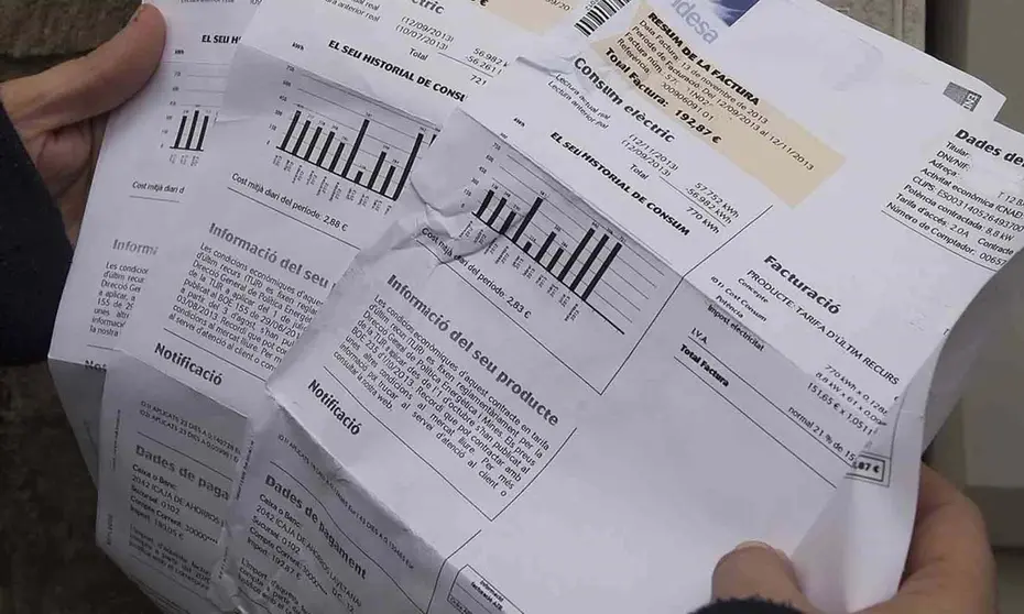 Subida en el precio de la factura de la luz