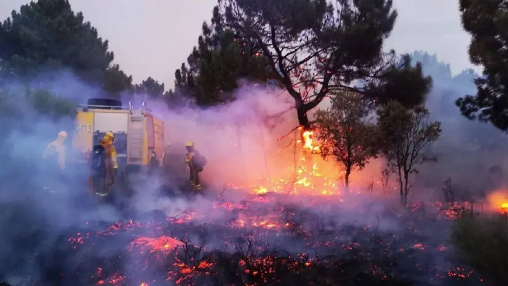 Incendio forestal en Huelva