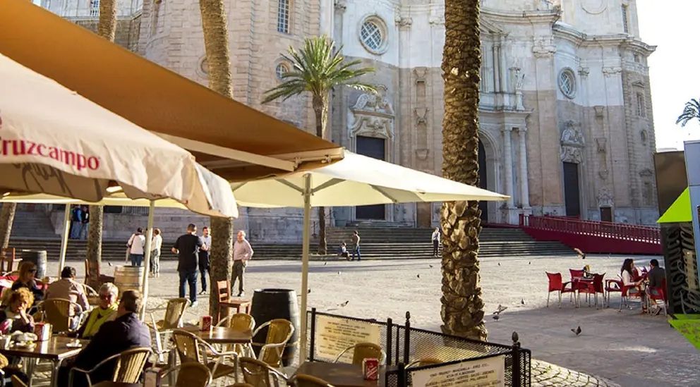 Las terrazas han visto suprimidas sus tasas en C&aacute;diz hasta 2022