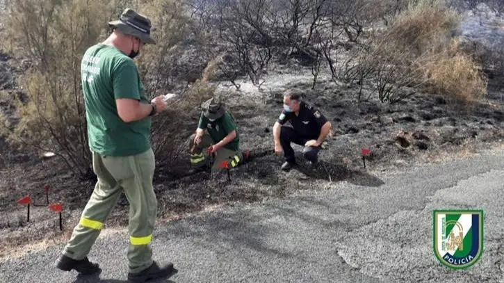 Incendios en El Garrobo, en la provincia de Sevilla