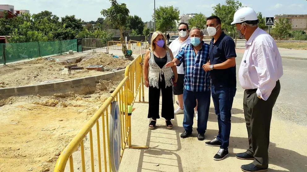 Alcaldesa visita obras La Milagrosa
