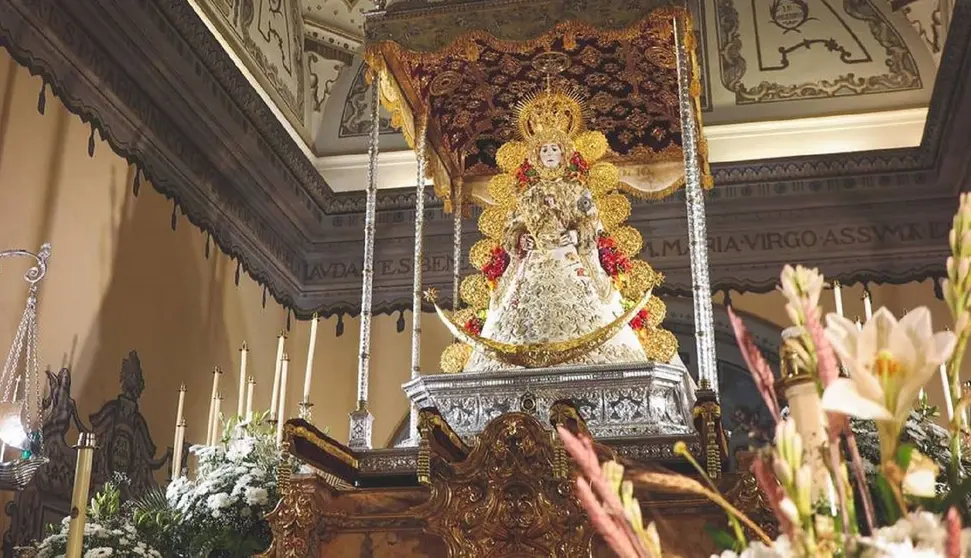 La Virgen del Roc&iacute;o, en la parroquia de la Asunci&oacute;n