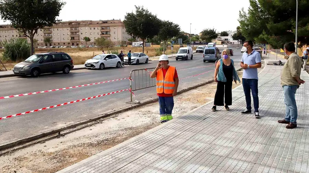 Estado de las obras en el paseo de las Delicias y la Canaleja en Jerez