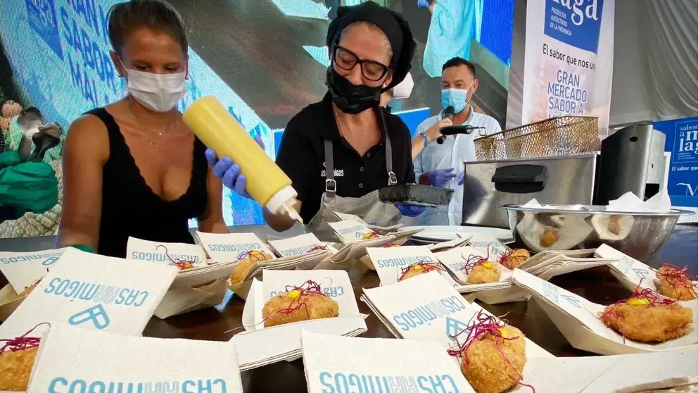 Croquetas de Salchich&oacute;n Malague&ntilde;o por Lola Jim&eacute;nez - chef de Casaamigos 
