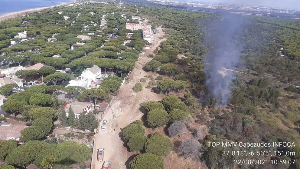 Incendio en Moguer (Huelva)
