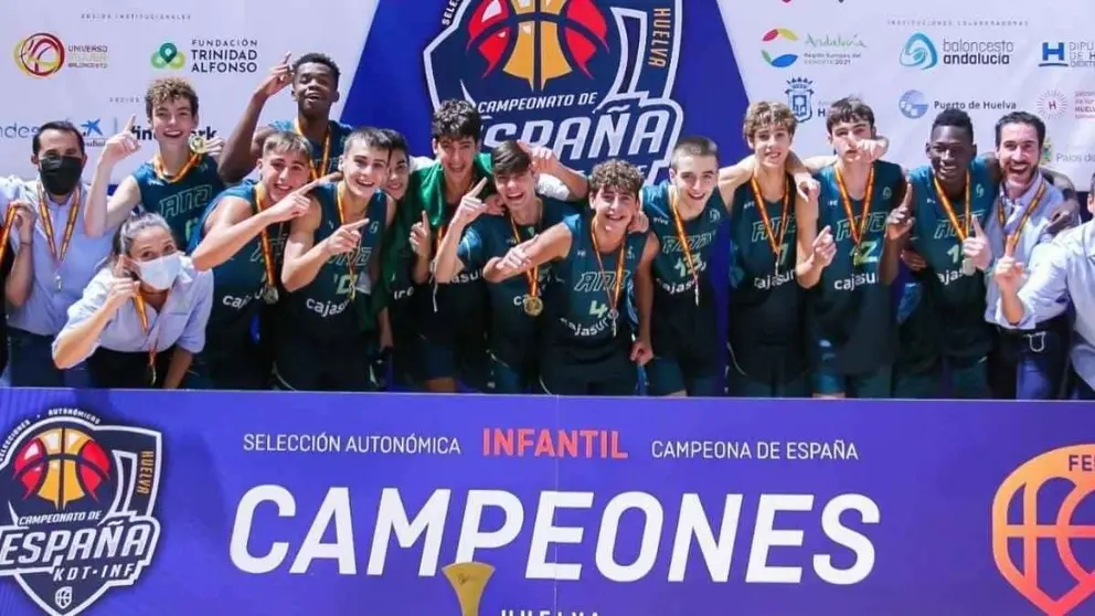 La Selecci&oacute;n Andaluza de Baloncesto Infantil Masculina es campeona de Espa&ntilde;a por segundo a&ntilde;o consecutivo