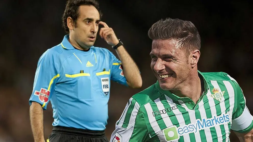 La broma de Joaqu&iacute;n al &aacute;rbitro Eduardo Iturralde antes de un c&oacute;rner: "&iquest;Est&aacute;s casado?