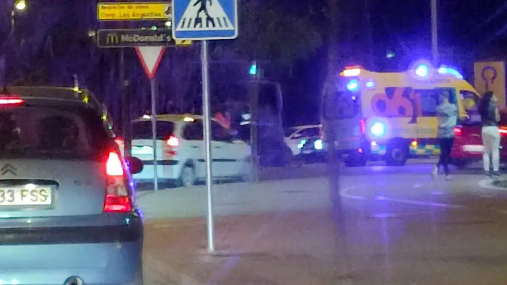 Accidente con motorista herido en Jerez
