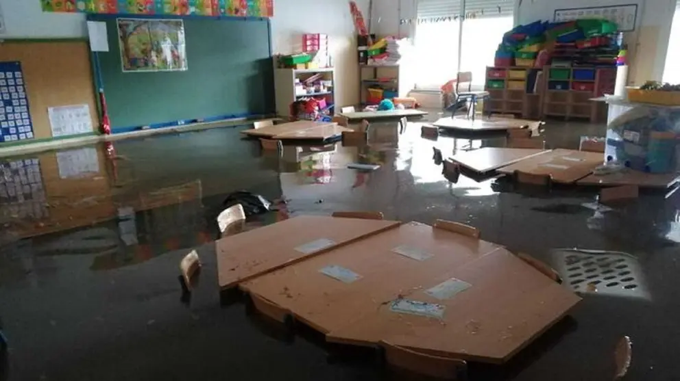 Inundaciones en los colegios de Huelva