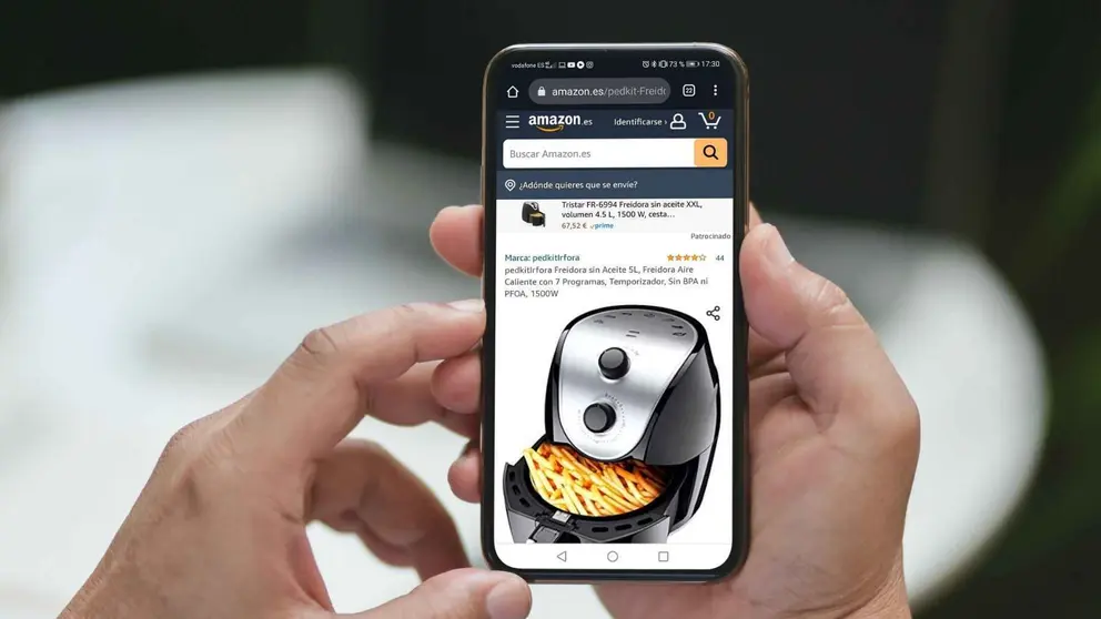 Amazon arrasa con la freidora son aceite de aire caliente mantiene los alimentos bajos en grasa