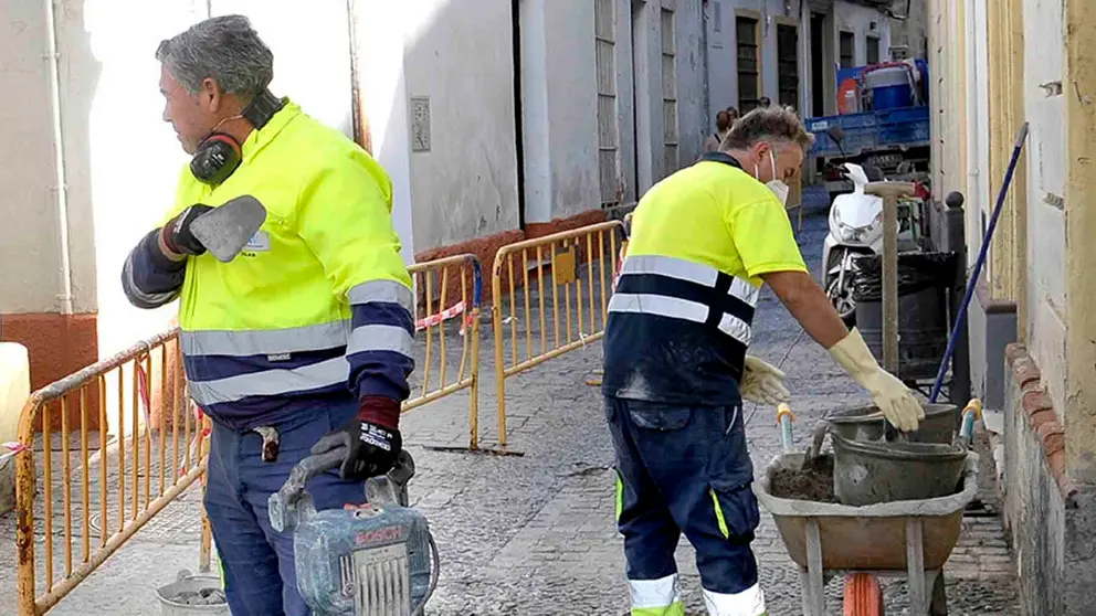 Obras en Jerez en la calle Franco