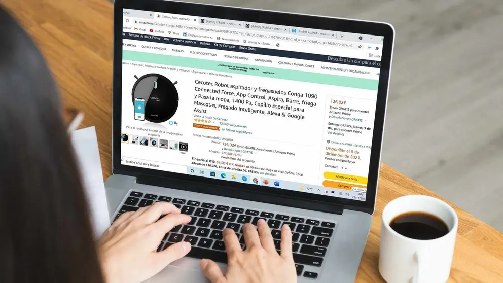 Amazon triunfa en Black Friday con su robot aspirador m&aacute;s valorado: 47% de descuento