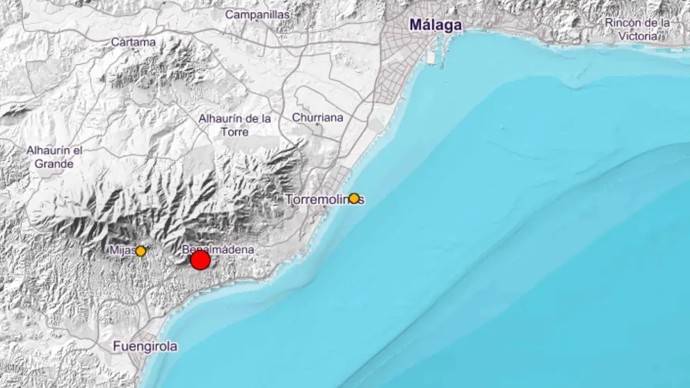 Terremoto Benalm&aacute;dena y Mijas (28/11). IGN