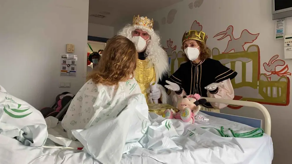 Reyes Magos en el Hospital Materno Infantil de M&aacute;laga