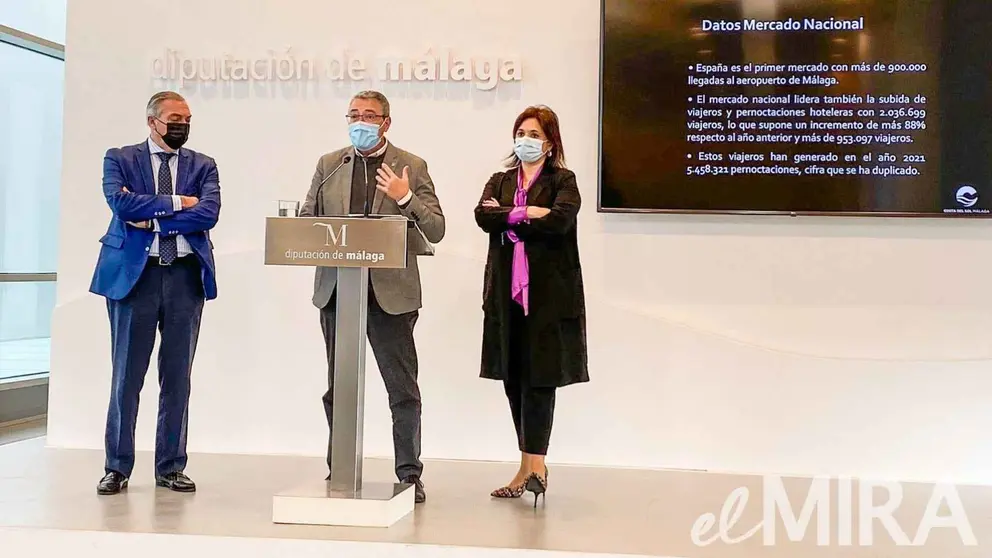 Presentaci&oacute;n del balance tur&iacute;stico de la Costa del Sol 2021, informe mercado nacional y plan de acci&oacute;n para FITUR 2022, Diputaci&oacute;n de M&aacute;laga