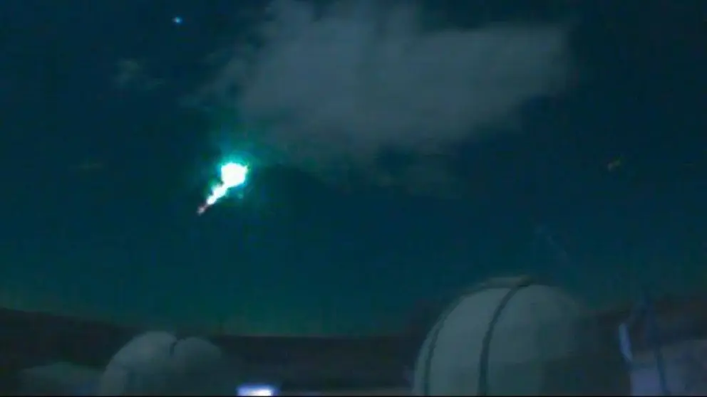 Una bola de fuego procedente de un asteroide atraviesa Ja&eacute;n