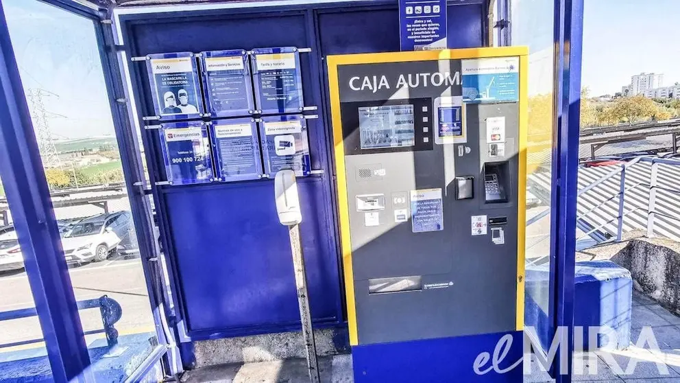 Cajero de Interparking en el Hospital de Jerez