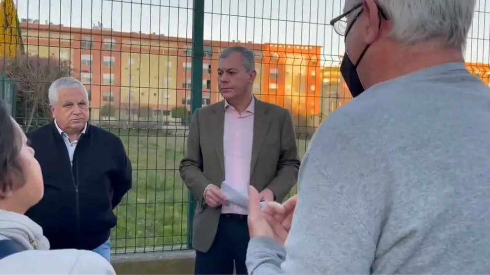 Jos&eacute; Luis Sanz durante su visita al Cerro del &Aacute;guila